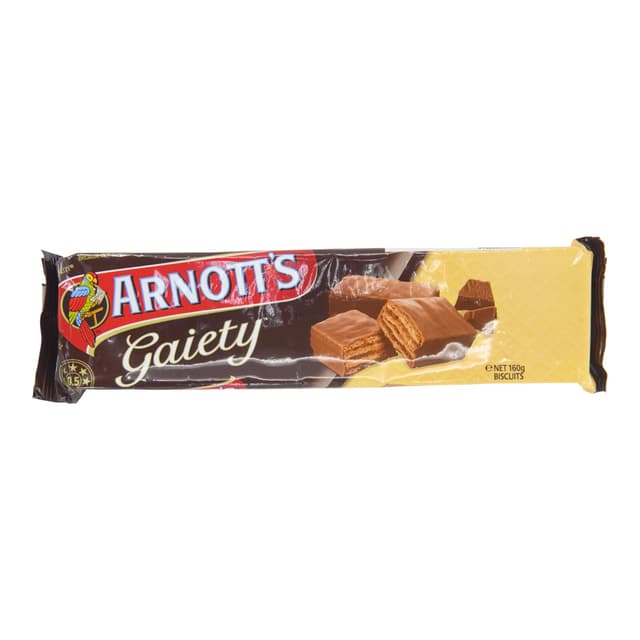 Arnott's Chocolate Gaiety Biscuits, 160g