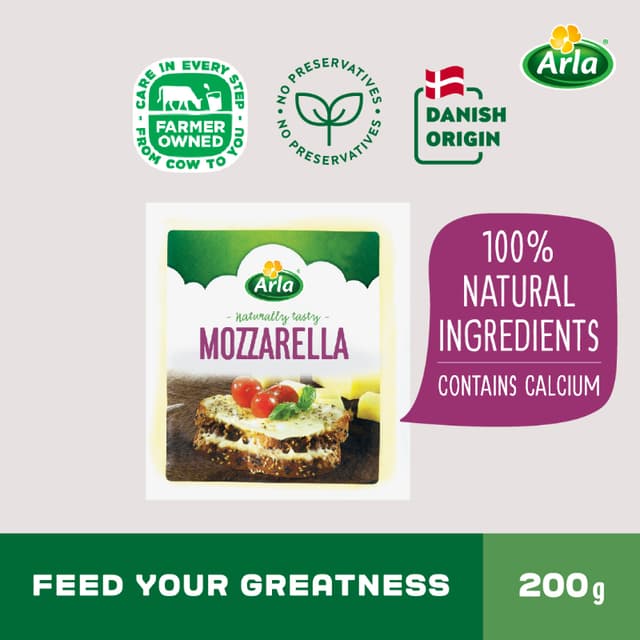 Arla Mozzarella Block 200g