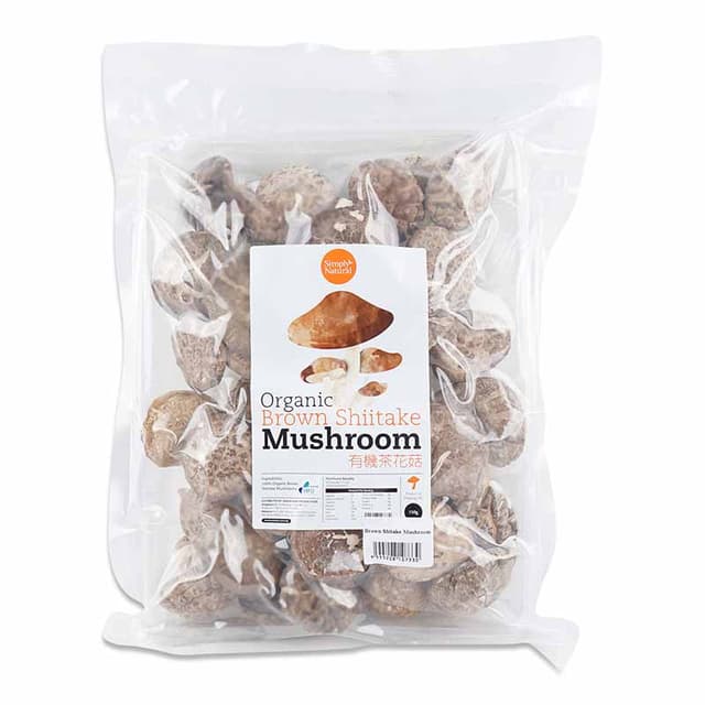 Simply Natural Organic Brown Shiitake Mushroom 140g