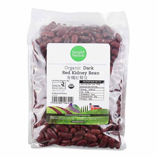Simply Natural Organic Dark Red Kidney Bean 500g