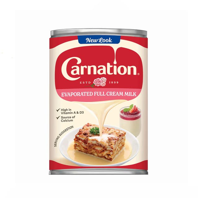 Carnation Full Cream Evaporated Milk 390g