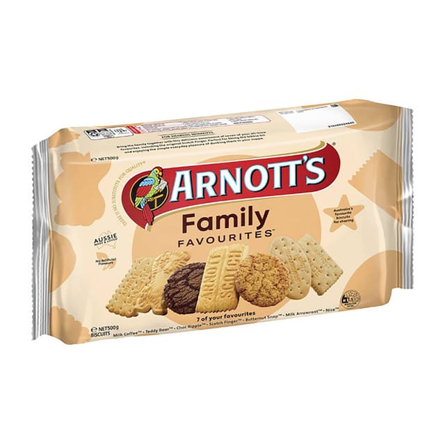 Arnott's Family Favourites Assorted Biscuits 500g
