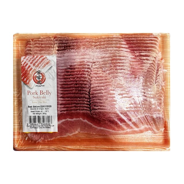 JJR Pork Belly Sukiyaki Australia 300g