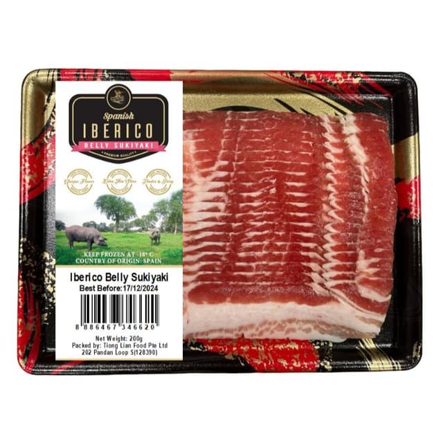 Pork Belly Iberico Sukiyaki Spain 200g