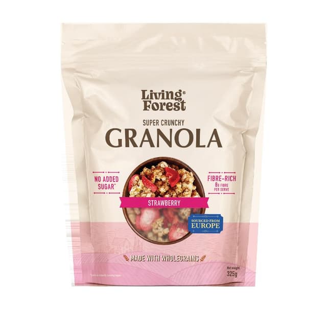 Living Forest Granola Strawberry, 325g