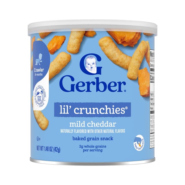 Gerber Lil Crunchies Mild Cheddar 42g