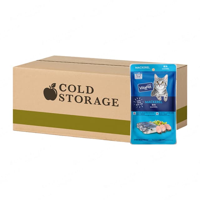 VitaPet Cat Pouch Mackerel 24 x 85g