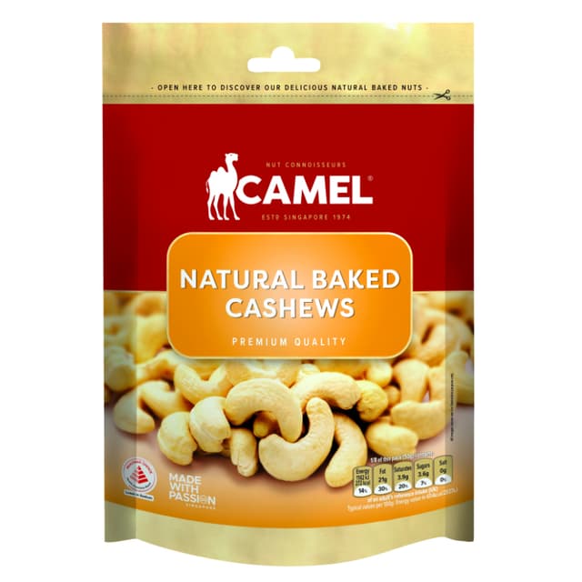 Camel Natural Baked Cashews 360g