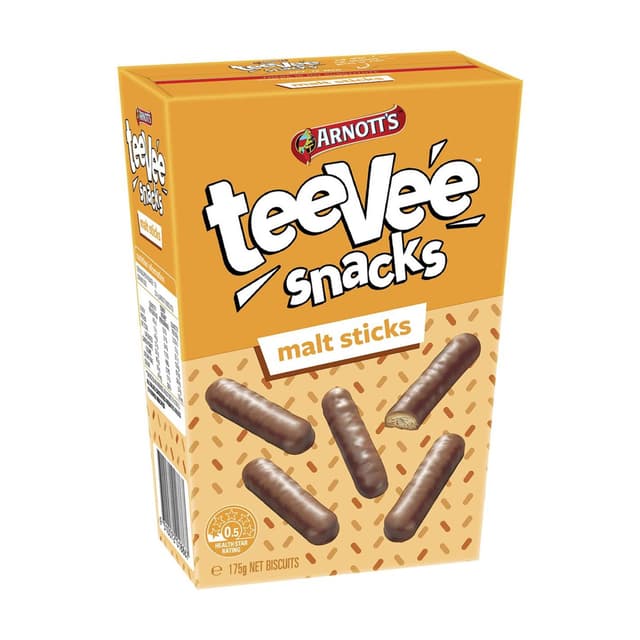 Arnott's Tee Vee Snack Malt Sticks, 175g