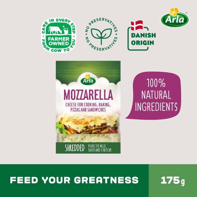 Arla Mozzarella Shredded Cheese 175g