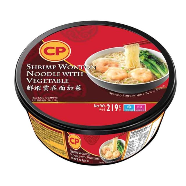 CP Shrimp Wonton Noodle Vegetable 219g